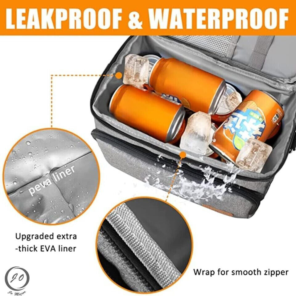 Thermal Insulated Lunch Bag Cool Bag Picnic Adult Kids Food Storage Lunch Box UK