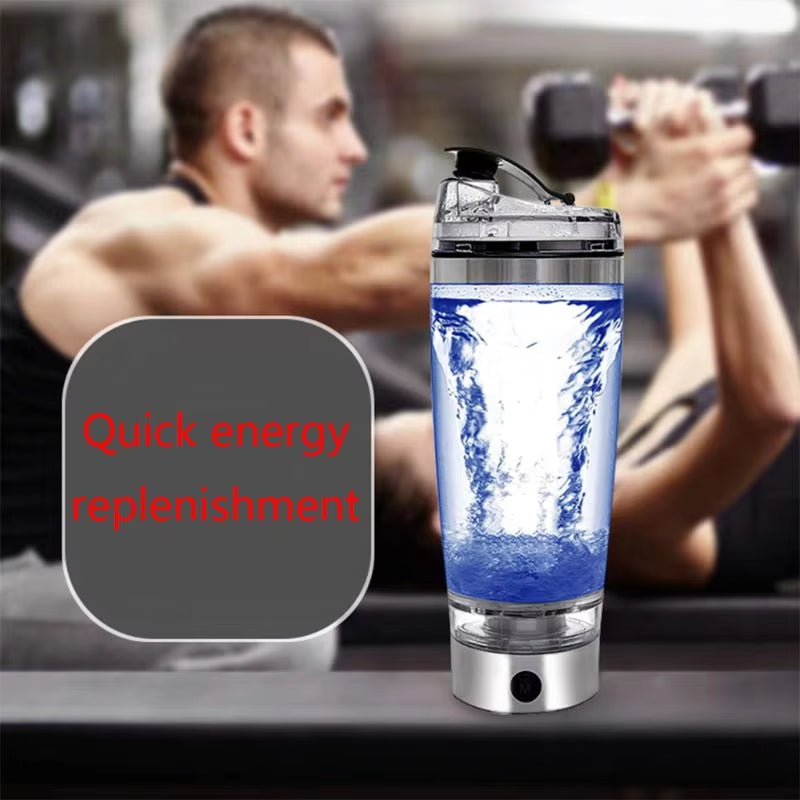 USB Rechargeable Portable Electric Protein Powder Mixing Cup and Shaker Bottle