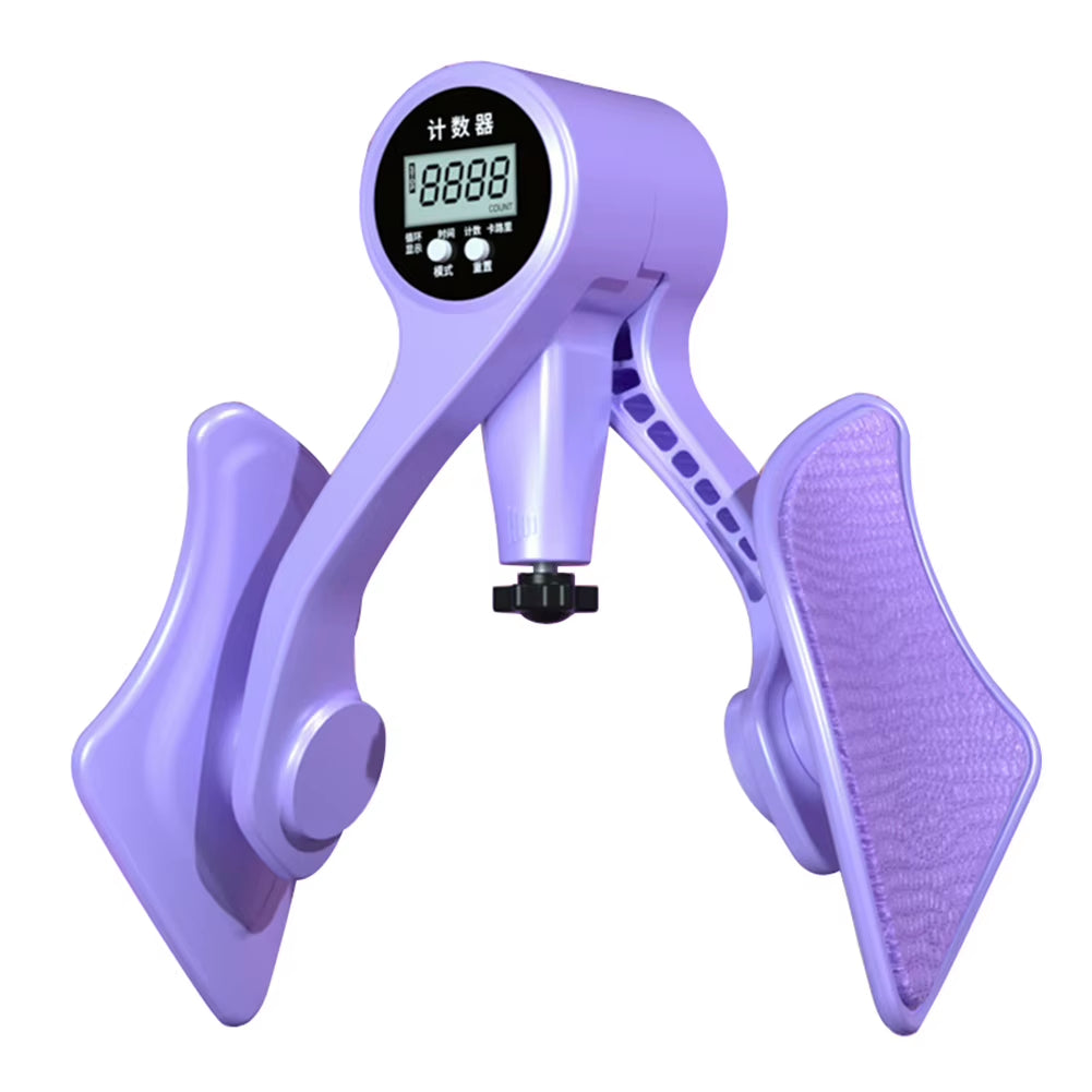 Digital Inner Thigh Exerciser with Counter Skinny Legs Clip Strength Adjustable Men Women Yoga for Home Fitness Equipment