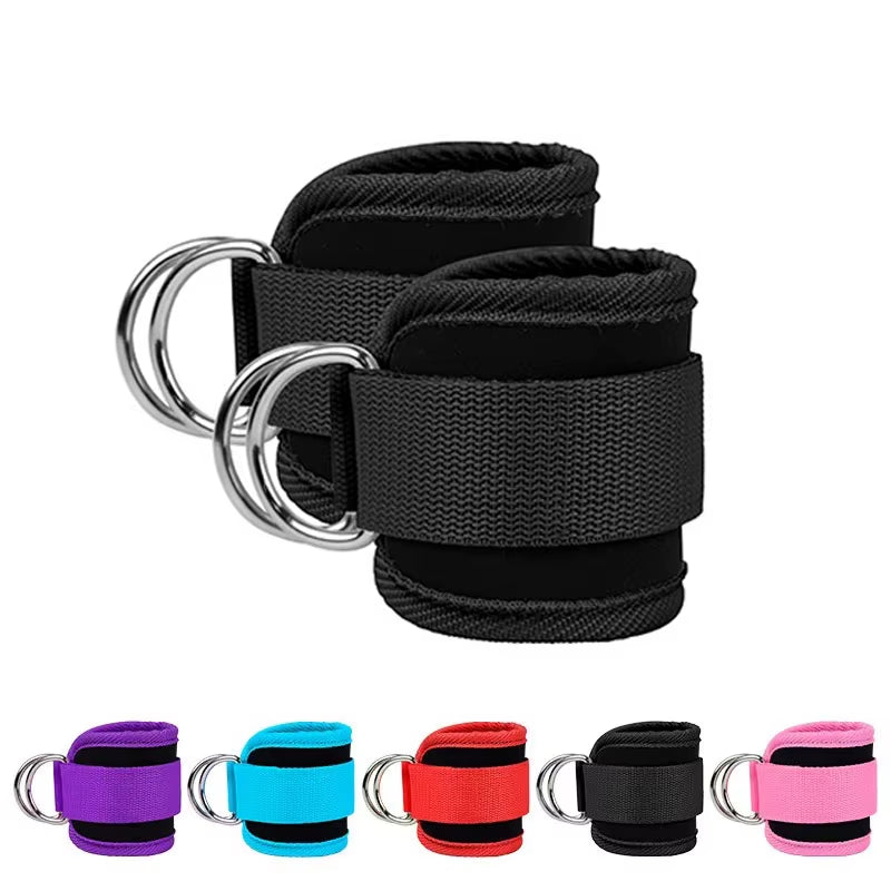 Ankle Straps Resistance Band Set Fitness Yoga Elastic Bands Hip Booty Thigh Squat Gym Leg Strength Ankle Cuff for Cable Machines