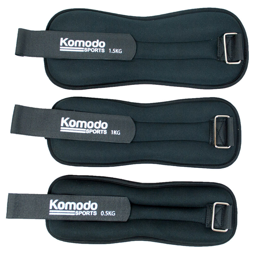 Komodo Neoprene Ankle / Wrist Weights Running Training Exercise Fitness Weight