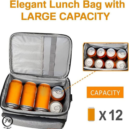 Thermal Insulated Lunch Bag Cool Bag Picnic Adult Kids Food Storage Lunch Box UK
