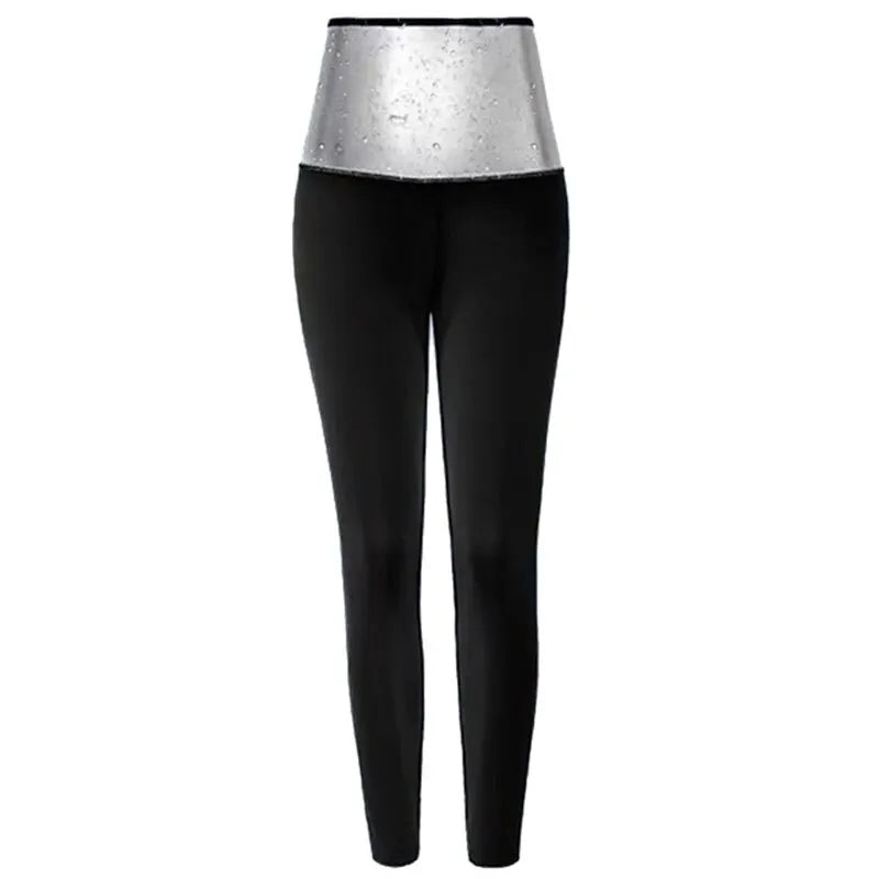 Women Sauna Sweating Pants Hot Gym Exercise Leggings High Waist Thermo Weight Loss Workout Running Slimming Compression Pants