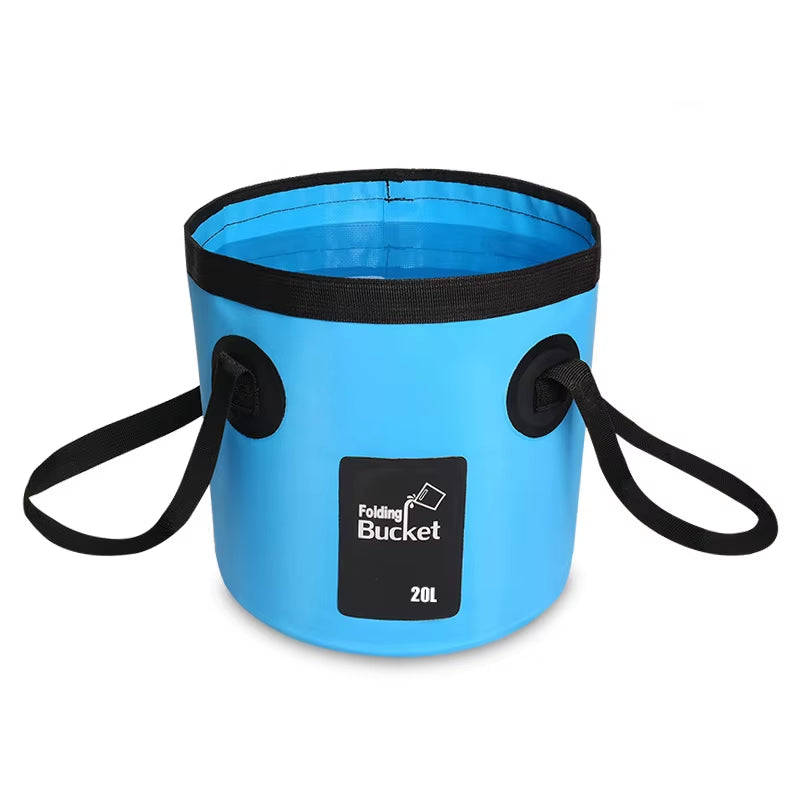 12L 20L Portable Waterproof Water Bag Folding Bucket Water Storage Container Carrier Bags for Fishing Camping Hiking