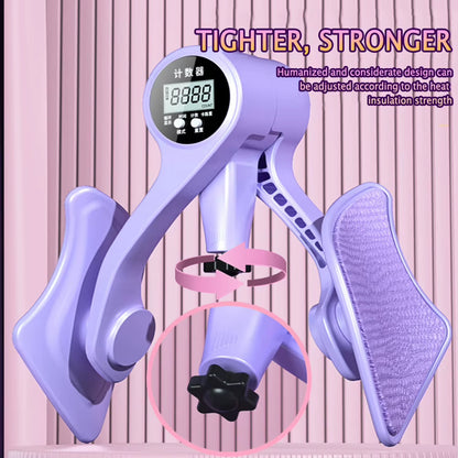 Digital Inner Thigh Exerciser with Counter Skinny Legs Clip Strength Adjustable Men Women Yoga for Home Fitness Equipment