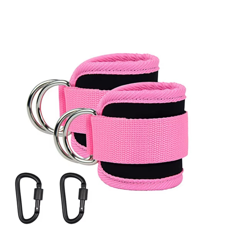 Ankle Straps Resistance Band Set Fitness Yoga Elastic Bands Hip Booty Thigh Squat Gym Leg Strength Ankle Cuff for Cable Machines