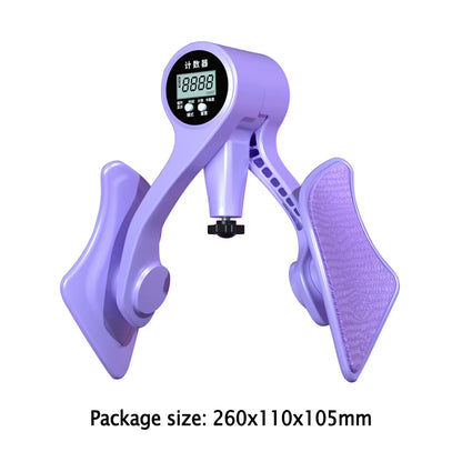 Digital Inner Thigh Exerciser with Counter Skinny Legs Clip Strength Adjustable Men Women Yoga for Home Fitness Equipment