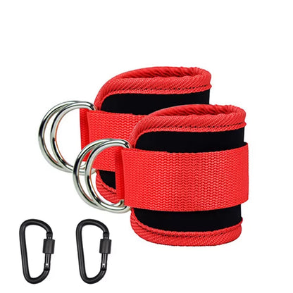 Ankle Straps Resistance Band Set Fitness Yoga Elastic Bands Hip Booty Thigh Squat Gym Leg Strength Ankle Cuff for Cable Machines