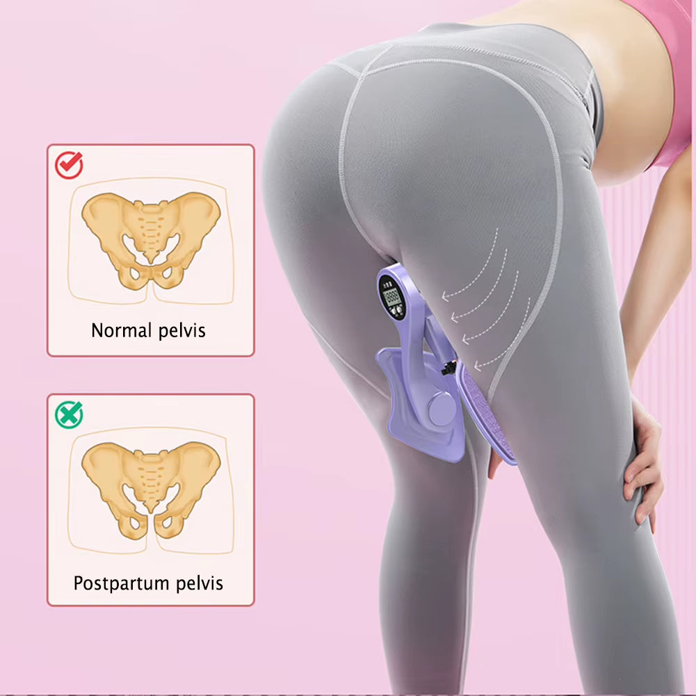 Digital Inner Thigh Exerciser with Counter Skinny Legs Clip Strength Adjustable Men Women Yoga for Home Fitness Equipment