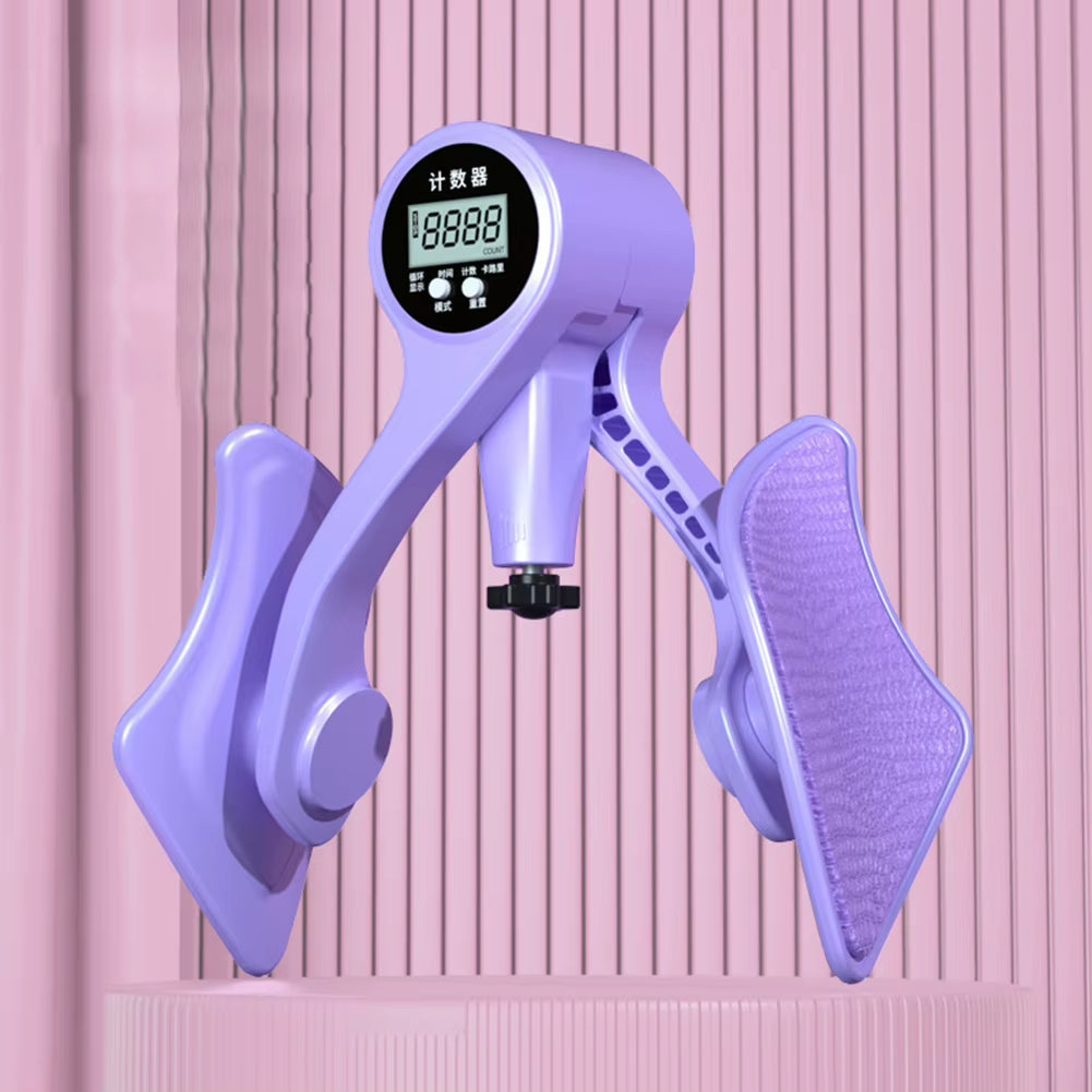 Digital Inner Thigh Exerciser with Counter Skinny Legs Clip Strength Adjustable Men Women Yoga for Home Fitness Equipment