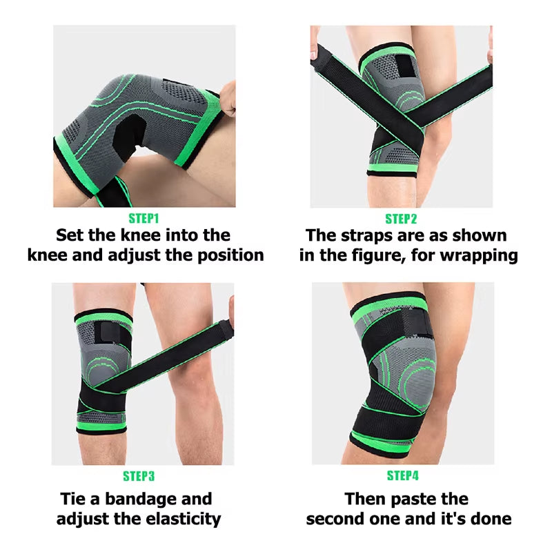 1Pc Knee Brace Knee Sleeve Support for Men and Women Knee Pads for Running, Hiking Meniscus Tear Arthritis Joint Pain Relief