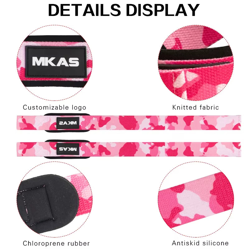 Gym Lifting Straps Weight Lifting Belt Hand Grip Straps Dumbbell Wrist Support Band Powerlifting Bodybuilding Gloves