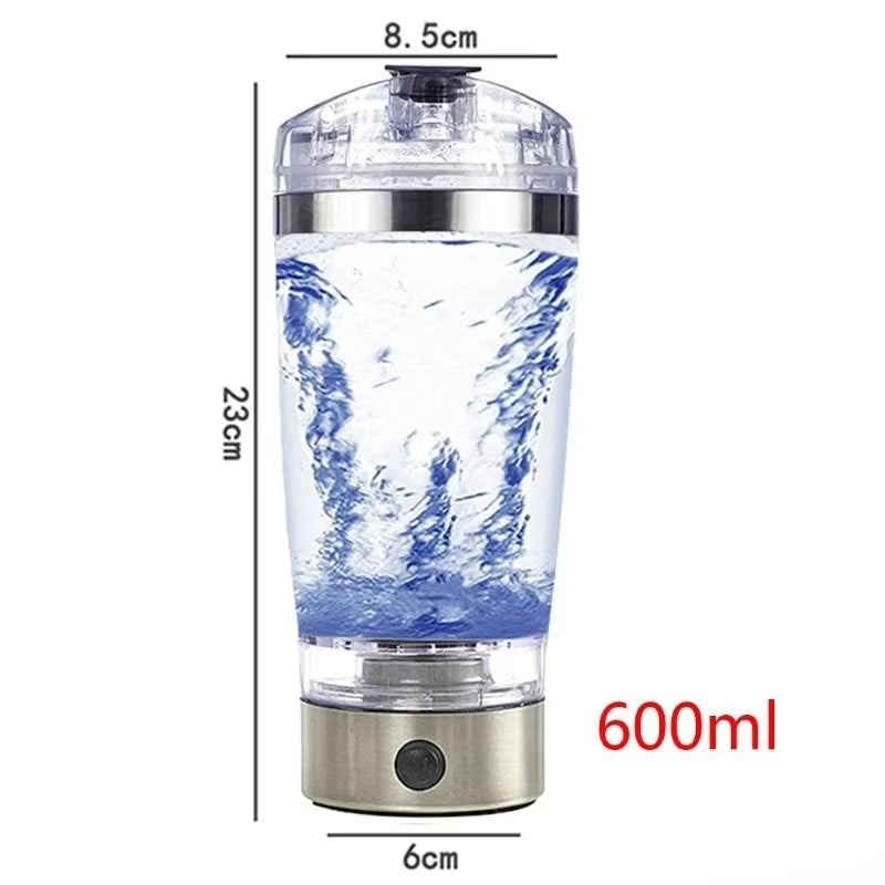 USB Rechargeable Portable Electric Protein Powder Mixing Cup and Shaker Bottle