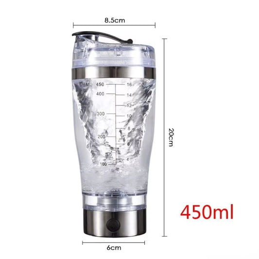 USB Rechargeable Portable Electric Protein Powder Mixing Cup and Shaker Bottle